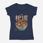 Sumo Ramen-Womens-V-Neck-Tee-Getsousa!