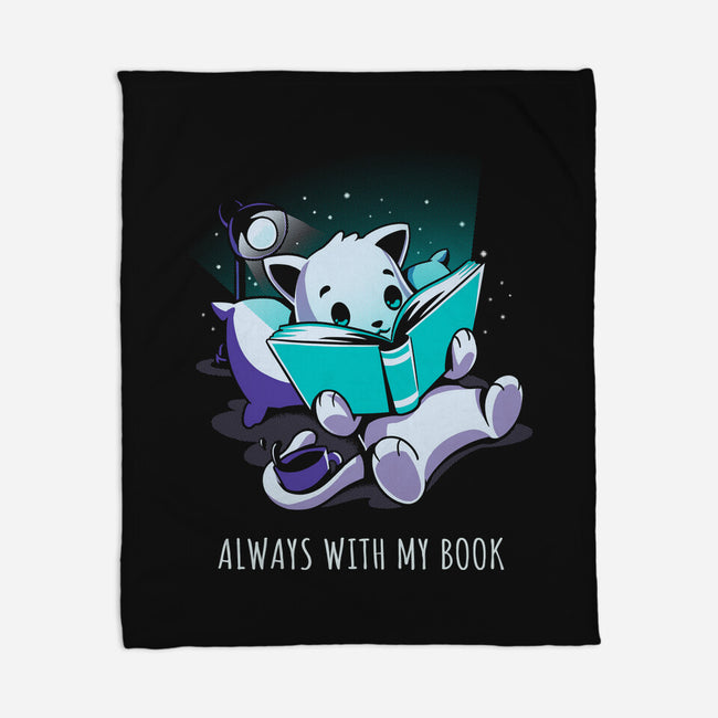 Always With My Book-None-Fleece-Blanket-yumie