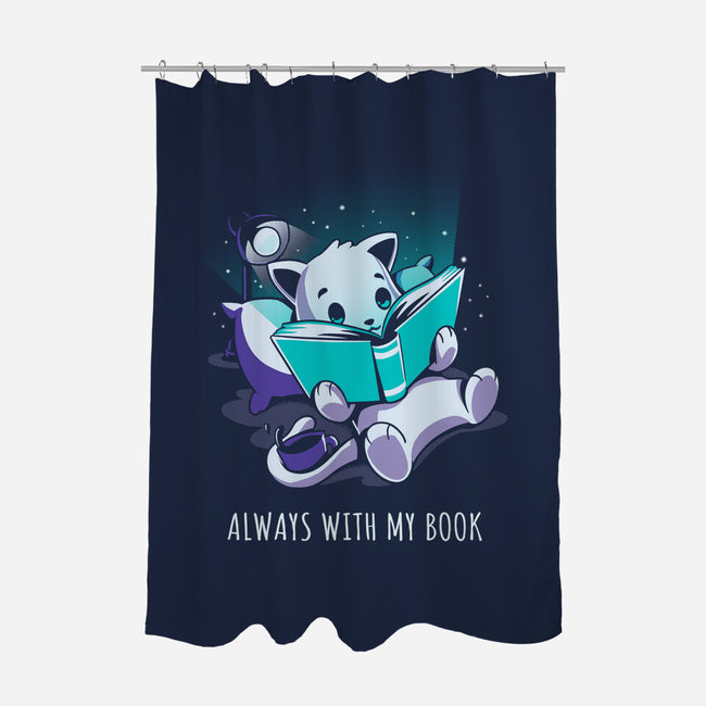 Always With My Book-None-Polyester-Shower Curtain-yumie