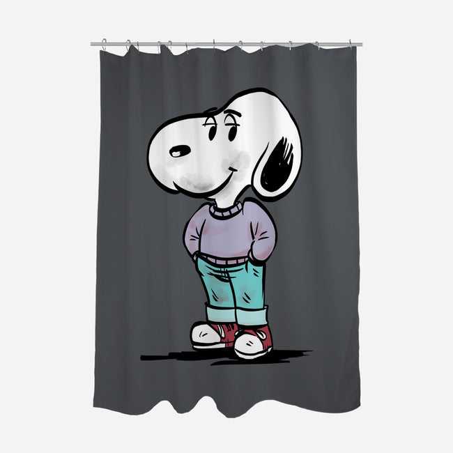 A Chill Beagle-None-Polyester-Shower Curtain-zascanauta