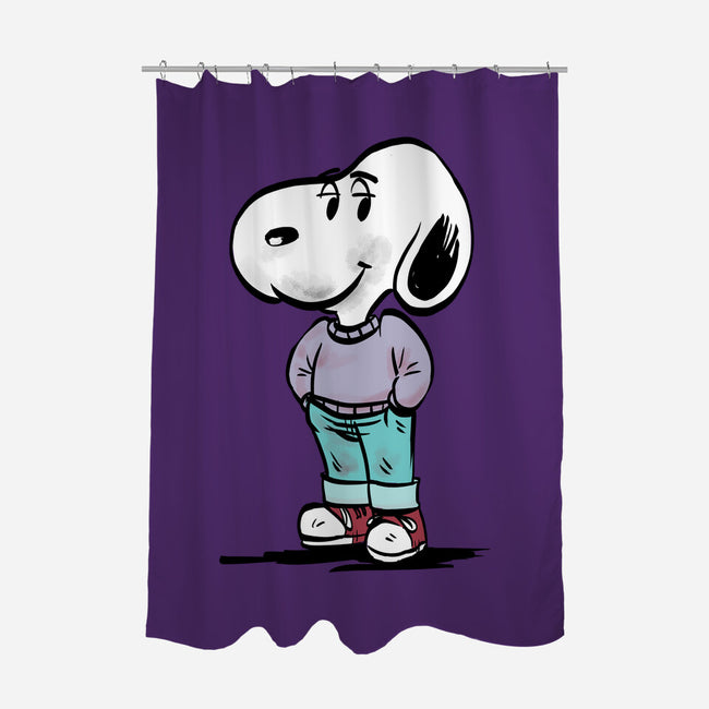 A Chill Beagle-None-Polyester-Shower Curtain-zascanauta