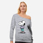 A Chill Beagle-Womens-Off Shoulder-Sweatshirt-zascanauta