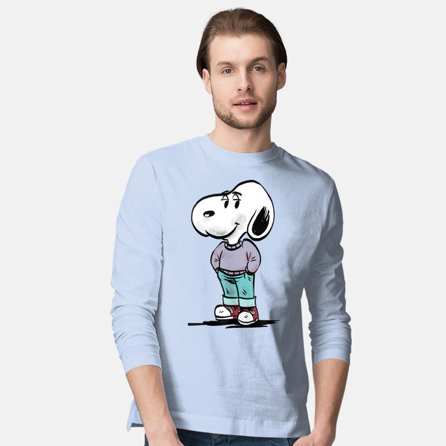 A Chill Beagle-Mens-Long Sleeved-Tee-zascanauta