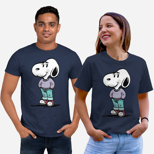 A Chill Beagle-Unisex-Basic-Tee-zascanauta