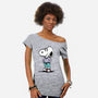 A Chill Beagle-Womens-Off Shoulder-Tee-zascanauta