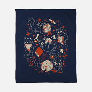 RPG Cats-None-Fleece-Blanket-yumie