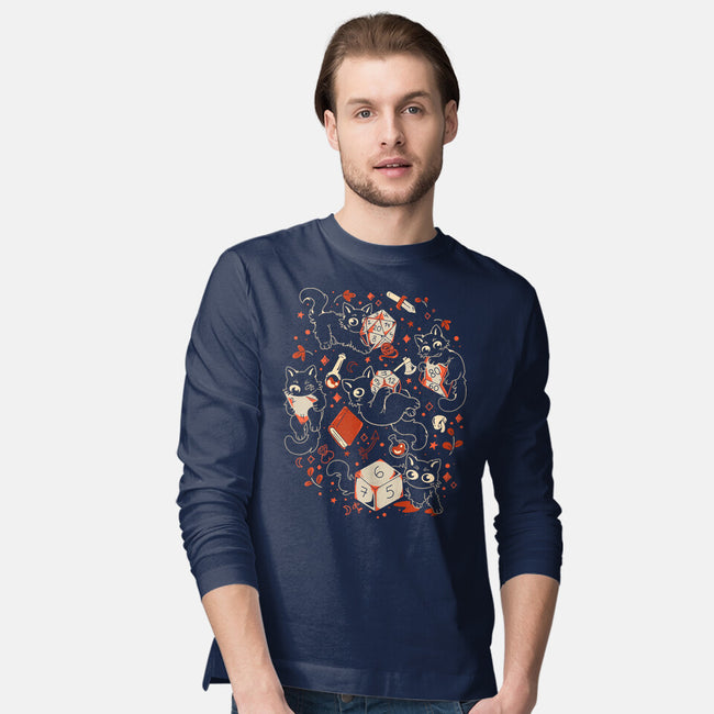 RPG Cats-Mens-Long Sleeved-Tee-yumie