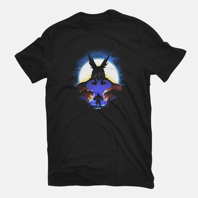 All Might Landscape-Womens-Fitted-Tee-dandingeroz