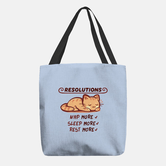 Resolution To Sleep-None-Basic Tote-Bag-TechraNova