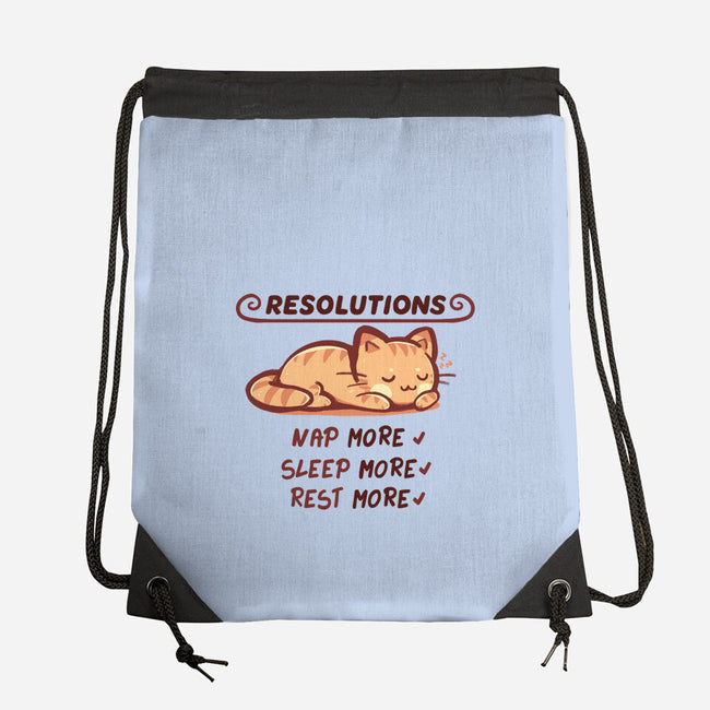 Resolution To Sleep-None-Drawstring-Bag-TechraNova