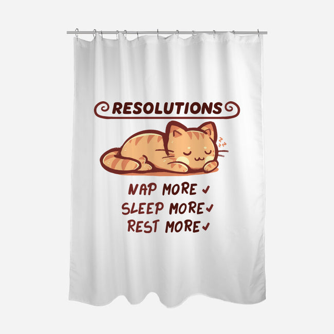 Resolution To Sleep-None-Polyester-Shower Curtain-TechraNova