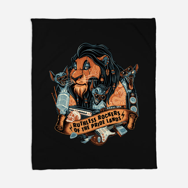 Ruthless Rockers-None-Fleece-Blanket-glitchygorilla