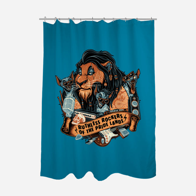 Ruthless Rockers-None-Polyester-Shower Curtain-glitchygorilla