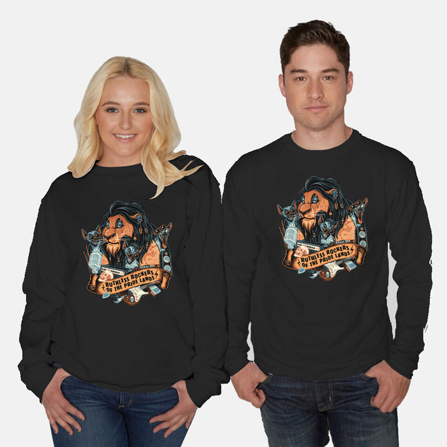 Ruthless Rockers-Unisex-Crew Neck-Sweatshirt-glitchygorilla