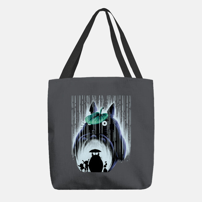 Rainy Neighborhood-None-Basic Tote-Bag-rmatix