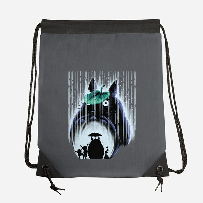 Rainy Neighborhood-None-Drawstring-Bag-rmatix