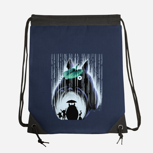 Rainy Neighborhood-None-Drawstring-Bag-rmatix