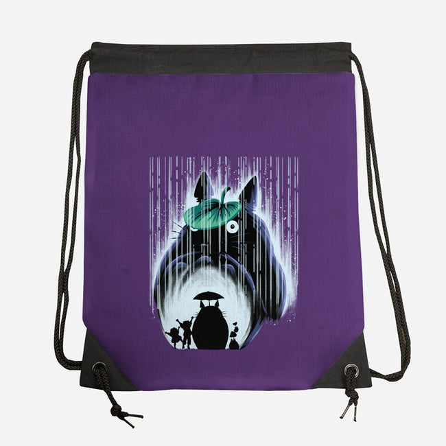 Rainy Neighborhood-None-Drawstring-Bag-rmatix