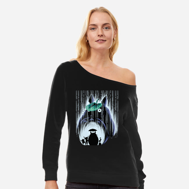 Rainy Neighborhood-Womens-Off Shoulder-Sweatshirt-rmatix