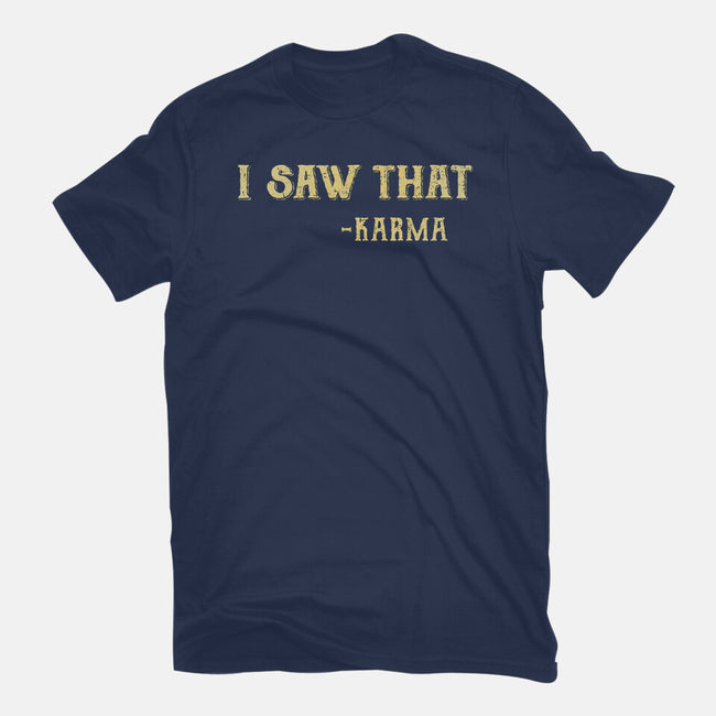 Karma Is Watching-Unisex-Basic-Tee-kg07