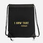 Karma Is Watching-None-Drawstring-Bag-kg07