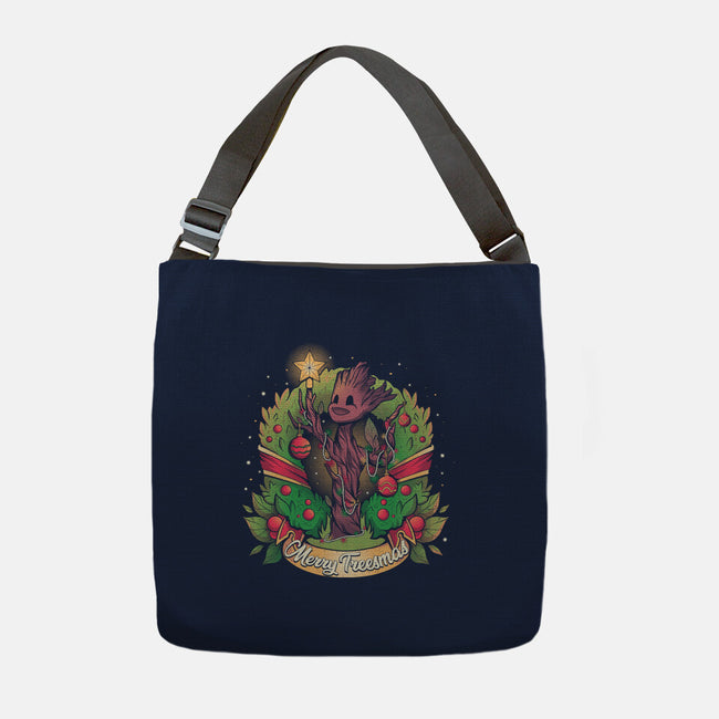 Merry Treesmas-None-Adjustable Tote-Bag-yumie