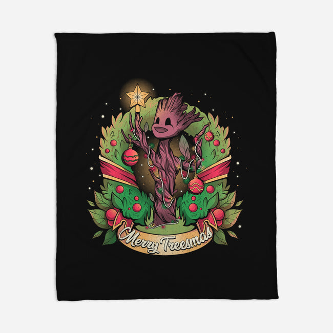 Merry Treesmas-None-Fleece-Blanket-yumie