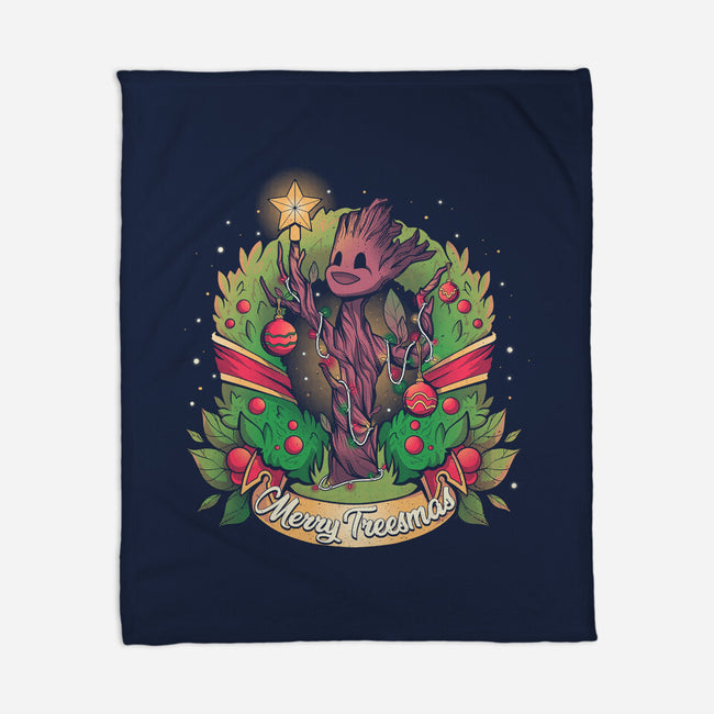 Merry Treesmas-None-Fleece-Blanket-yumie