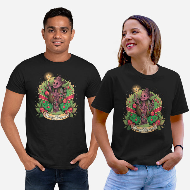 Merry Treesmas-Unisex-Basic-Tee-yumie