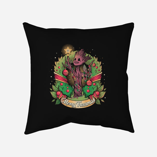 Merry Treesmas-None-Removable Cover w Insert-Throw Pillow-yumie