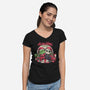 Stole Xmas-Womens-V-Neck-Tee-yumie