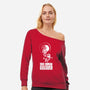 That Human Bastard-Womens-Off Shoulder-Sweatshirt-zascanauta