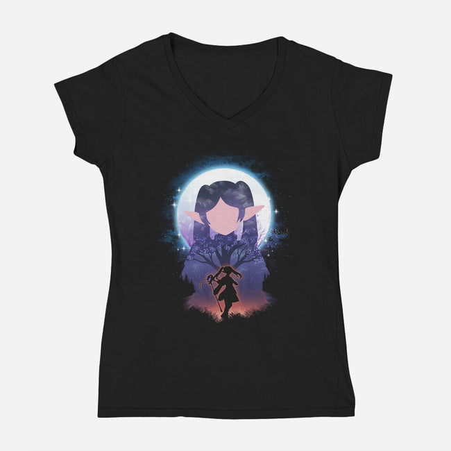 The Slayer Mage-Womens-V-Neck-Tee-dandingeroz