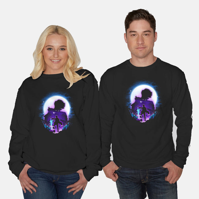 Stronger Hunter-Unisex-Crew Neck-Sweatshirt-dandingeroz