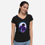 Stronger Hunter-Womens-V-Neck-Tee-dandingeroz