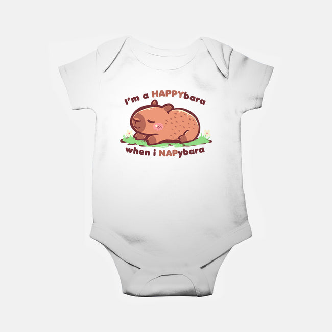 Happybara When I Napybara-Baby-Basic-Onesie-TechraNova