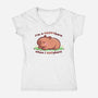 Happybara When I Napybara-Womens-V-Neck-Tee-TechraNova