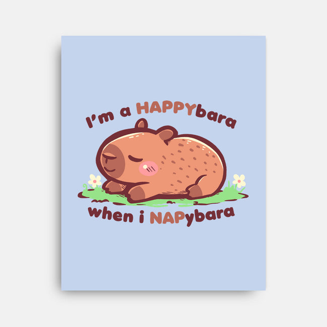 Happybara When I Napybara-None-Stretched-Canvas-TechraNova