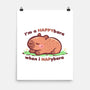 Happybara When I Napybara-None-Matte-Poster-TechraNova