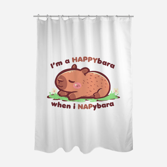 Happybara When I Napybara-None-Polyester-Shower Curtain-TechraNova