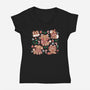 Gingerbread Animals-Womens-V-Neck-Tee-TechraNova