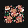 Gingerbread Animals-Mens-Heavyweight-Tee-TechraNova