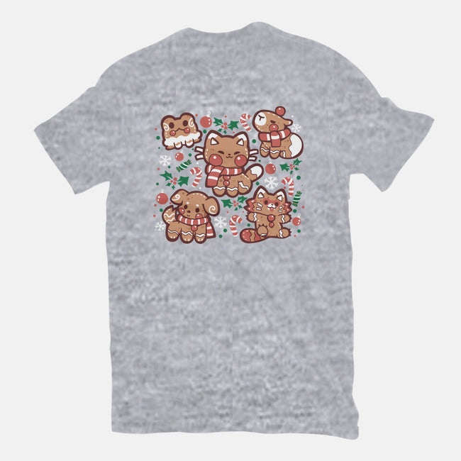 Gingerbread Animals-Mens-Premium-Tee-TechraNova