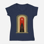 The Dark Templar-Womens-V-Neck-Tee-kharmazero