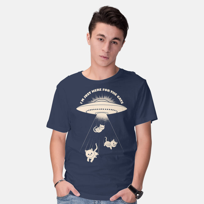 I'm Just Here For The Cats-Mens-Basic-Tee-sachpica