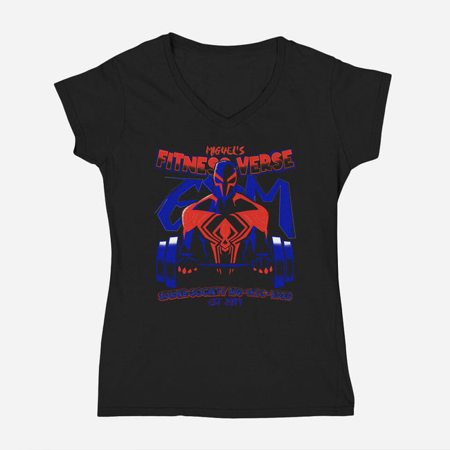 Vampire Fitness-Verse-Womens-V-Neck-Tee-teesgeex