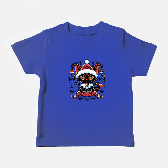 Black Cat Xmas-Baby-Basic-Tee-Andriu