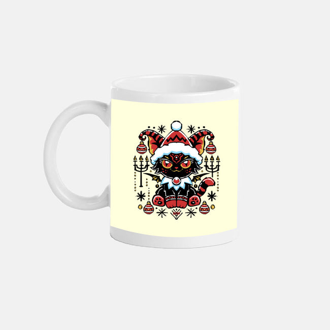 Black Cat Xmas-None-Mug-Drinkware-Andriu