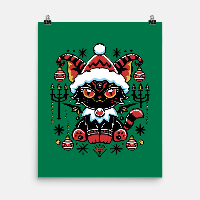 Black Cat Xmas-None-Matte-Poster-Andriu