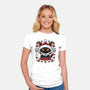 Black Cat Xmas-Womens-Fitted-Tee-Andriu